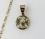 Plated Dainty Multicolor Saint Jude 2.5mm Star Chain Necklace
