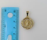 Plated Dainty Virgin Mary Pendant
