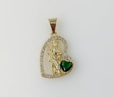 Plated Dainty Saint Jude Thaddaeus Pendant