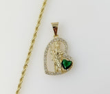 Plated Dainty Saint Jude 2mm Rope/Braided Chain Necklace