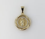 Plated Dainty Saint Jude Thaddaeus Pendant