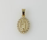 Plated Dainty Virgin Mary Pendant