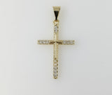 Plated Small Cross Pendant