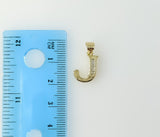 Plated Dainty Letter Initial "J" Pendant