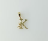 Plated Dainty Letter Initial "K" Pendant