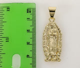 Plated Virgin Mary 3mm Rope/Braided Chain Necklace