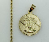 Plated Jesus 2mm Rope/Braided Chain Necklace