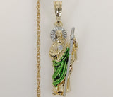 Plated Multicolor Saint Jude Twist Chain Necklace