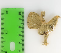 Plated Rooster 5mm Figaro Chain Necklace
