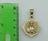 Plated Sacred Heart of Jesus 3mm Rope/Braided Chain Necklace
