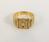 Plated Cross Men Ring