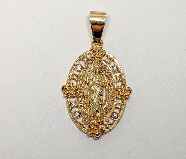 Plated Saint Jude Thaddaeus Pendant