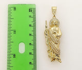 Plated Saint Jude 3mm Figaro Chain Necklace