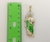 Plated Large Multicolor Saint Jude Pendant