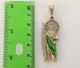 Plated Multicolor Saint Jude 3mm Figaro Chain Necklace