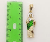 Plated Multicolor Saint Jude Thaddaeus Pendant