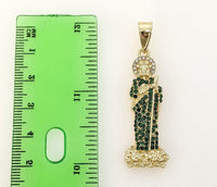 Plated Multicolor Saint Jude 3mm Figaro Chain Necklace