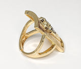 Plated Saint Jude Adjustable Ring