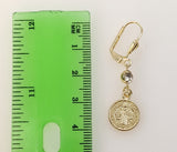 Plated Saint Benedict Earring