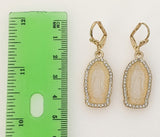 Plated Virgin Mary Earring
