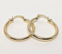 Plated 25mm Hoop Earring