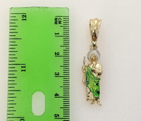 Plated Dainty Multicolor Saint Jude 3mm Star Chain Necklace