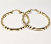 Plated 35mm Hoop Earring