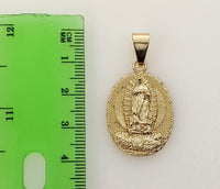 Plated Virgin Mary Pendant