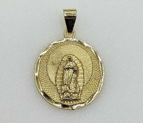 Plated Virgin Mary Pendant