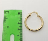 Plated 25mm Hoop Earring