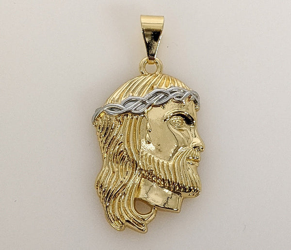 Plated Multicolor Jesus Pendant