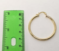 Plated 35mm Hoop Earring