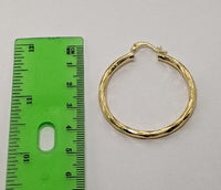 Plated 35mm Hoop Earring