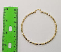 Plated 65mm Hoop Earring