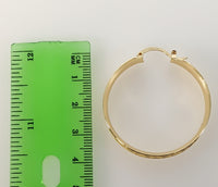 Plated 37mm Hoop Earring