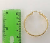 Plated 37mm Hoop Earring