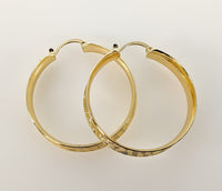 Plated 37mm Hoop Earring