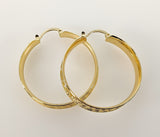 Plated 37mm Hoop Earring