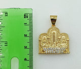 Plated Dainty The Last Supper 4mm Figaro Chain Necklace