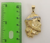 Plated Multicolor Jesus 4mm Rope/Braided Chain Necklace