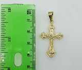 Plated Cross 3mm Figaro Chain Necklace