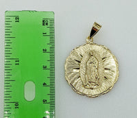Plated Virgin Mary 3mm Rope/Braided Chain Necklace