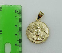 Plated Jesus 3mm Figaro Chain Necklace