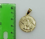 Plated Jesus 3mm Figaro Chain Necklace