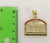 Plated The Last Supper 3mm Figaro Chain Necklace
