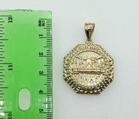 Plated The Last Supper 3mm Rope/Braided Chain Necklace