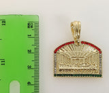 Plated The Last Supper 4mm Figaro Chain Necklace