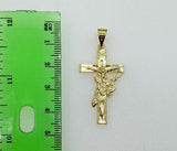 Plated Cross 3mm Figaro Chain Necklace