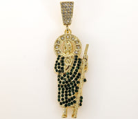 Plated Bling Saint Jude Thaddaeus Pendant