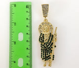 Plated Saint Jude 5mm Figaro Chain Necklace